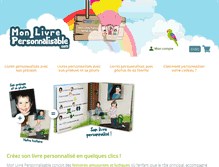 Tablet Screenshot of mon-livre-personnalisable.com
